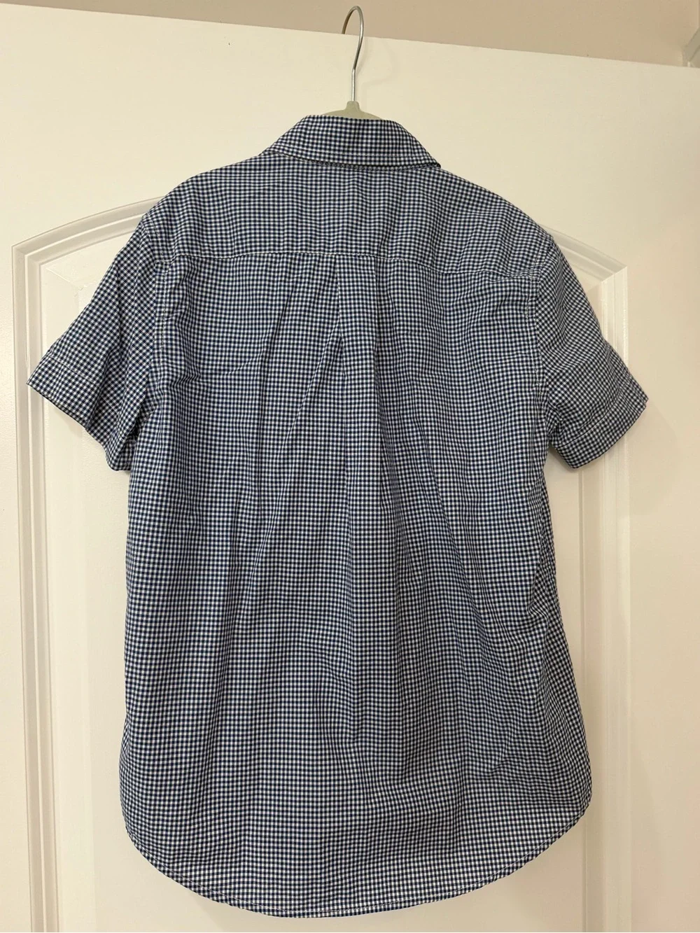 Boys - Ralph Lauren Blue Gingham Short-Sleeve Button-Down Shirt